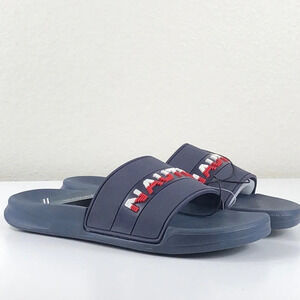 NEW Nautica Slides Boys Size 1 Slip-On Piro Sandals Athletic Athleisure